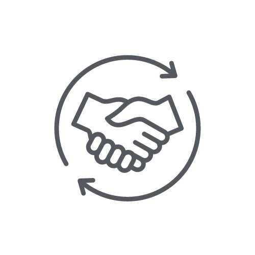 icono de encaje de manos gris airmatic