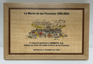 Reconocimiento a Airmatic por su apoyo a la Marcha de las Personas